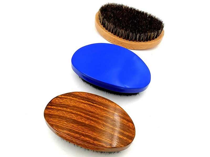 Manufacturers High Quality 100% Pure Boar Bristle Wooden Beard Brush Mens Beard BrushBeard Brush Wholesale For Men's Beard Care