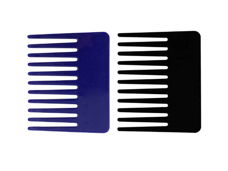 High Quality 87mm Factory Direct Sale Pocket Blue Plastic Flat Top Comb