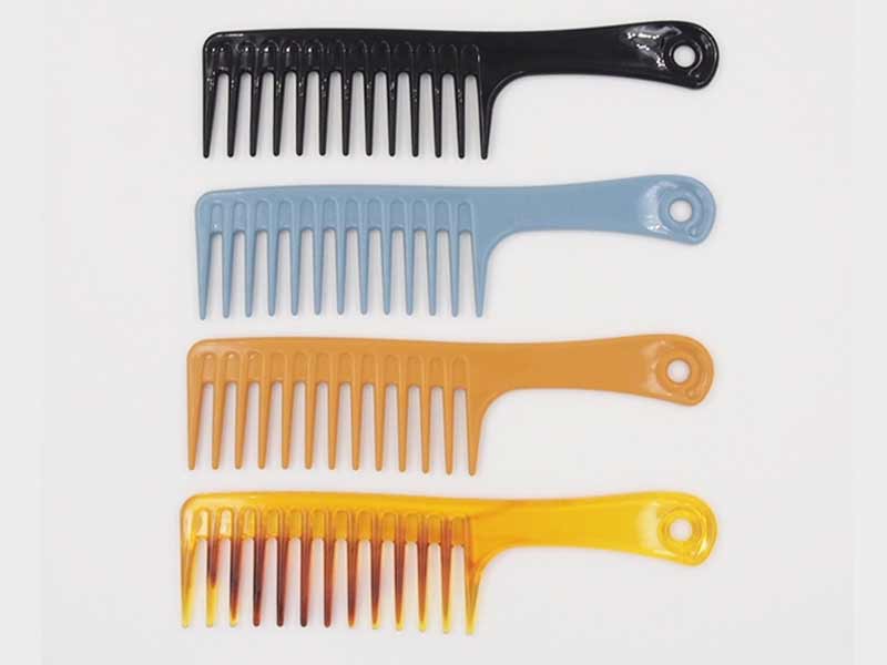 vchoice Hot Selling Plastic Material White Wide Tooth Comb