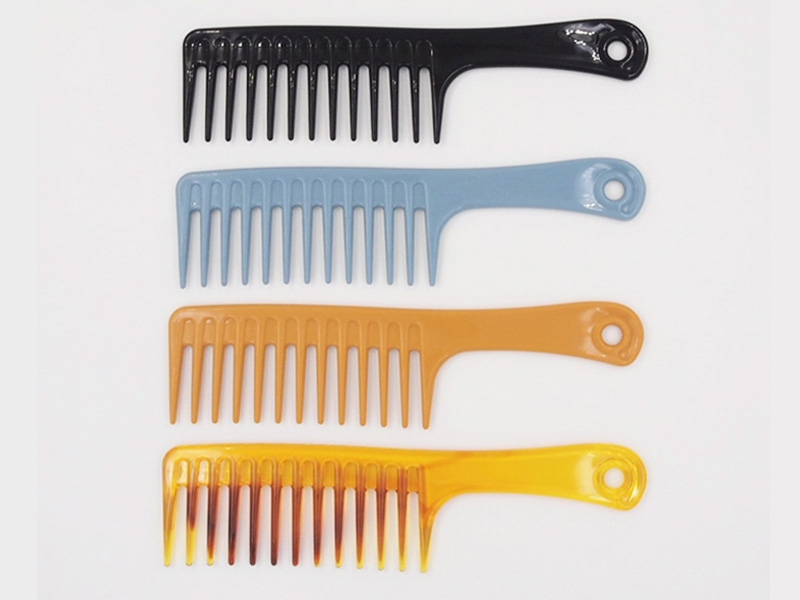 vchoice Hot Selling Plastic Material White Wide Tooth Comb