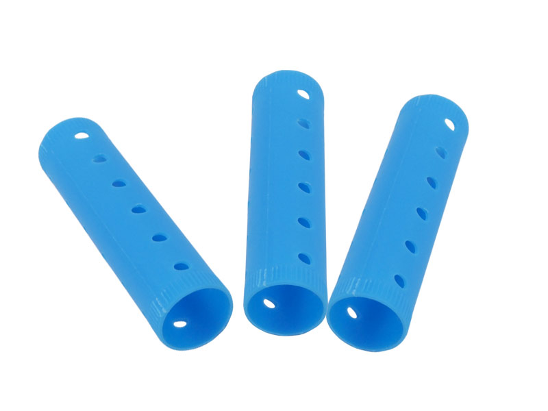 Dia 19 x 69mm Quality Blue Smooth Plastic Magnetic Easy Hair Rollers Flat