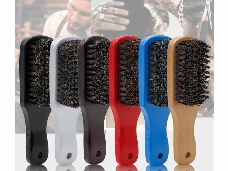 brand OEM logo wooden custom boar bristle beard brush