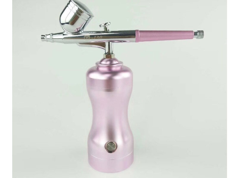 Airbrush Kit Professional Air gun body painting Art Air Brush pink color
