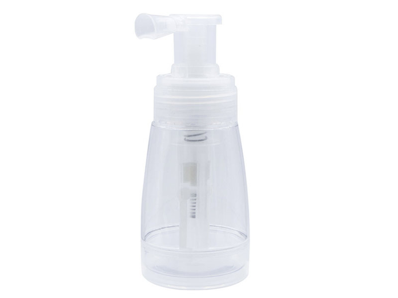 Clear Powder Spray with Locking Nozzle 6 oz / 180 ml + Label for dry shampoo, glitter, root touch up powders, fragrance powders custom logo
