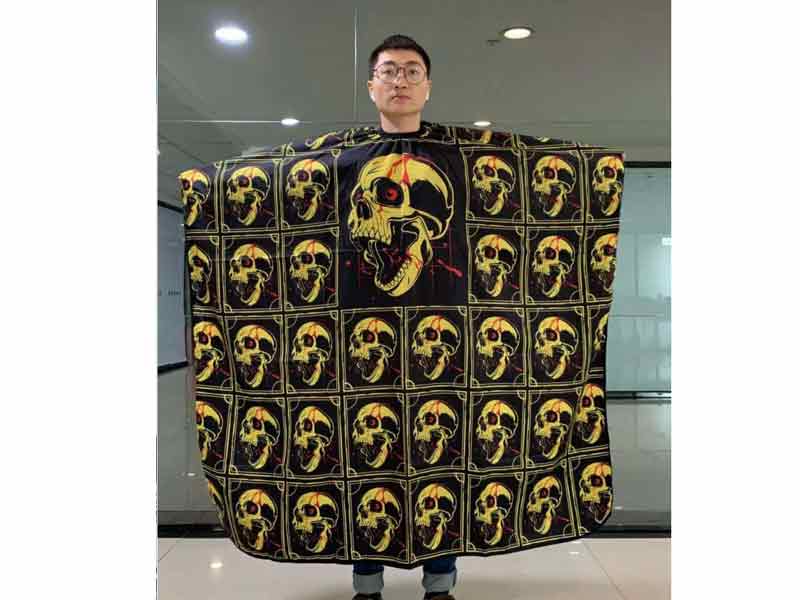 professional Skull  Hair Cutting Cape! - Skull barber cape available