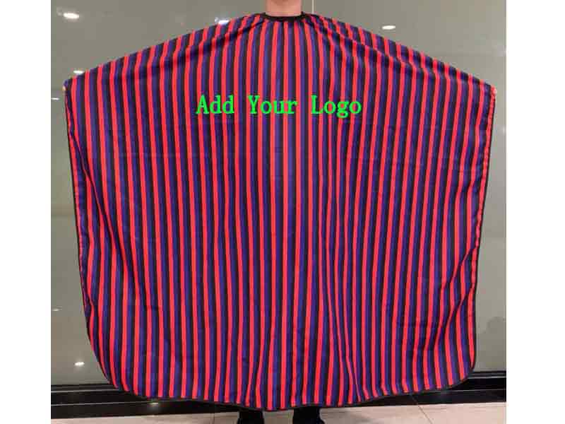 Hairdressing Cape Striped Haircut barbe cape custom your design