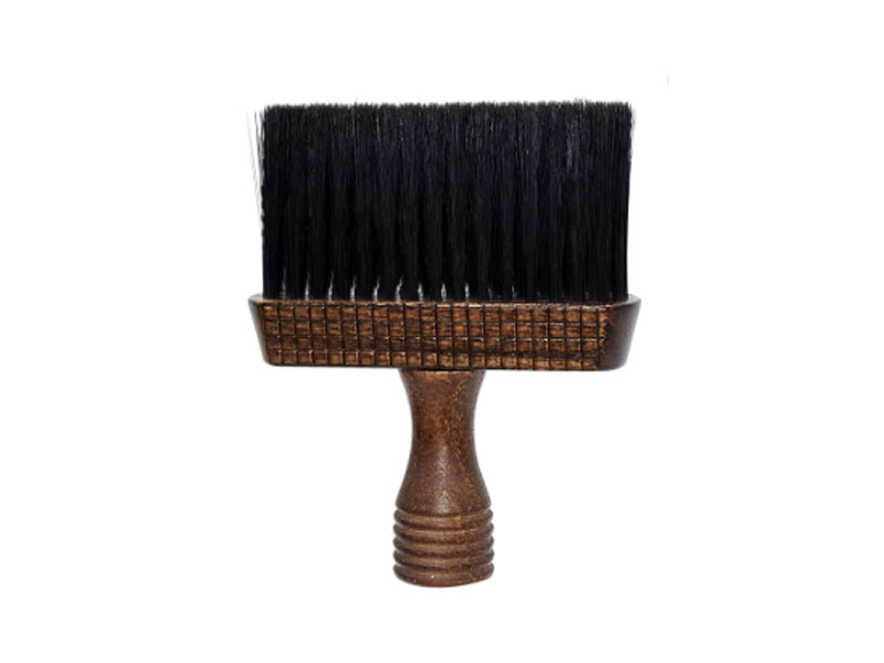 Custom Logo Wooden hair brush wooden handle Hair remover brush professional barber neck hair brush