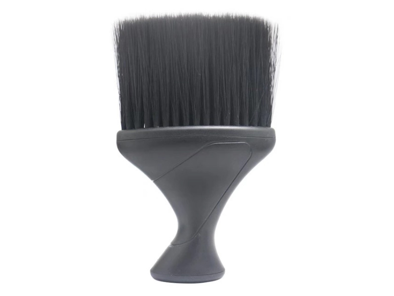 wholesale salon nylon soft brush neck duster barber hair cut neck brush custom logo acceptable