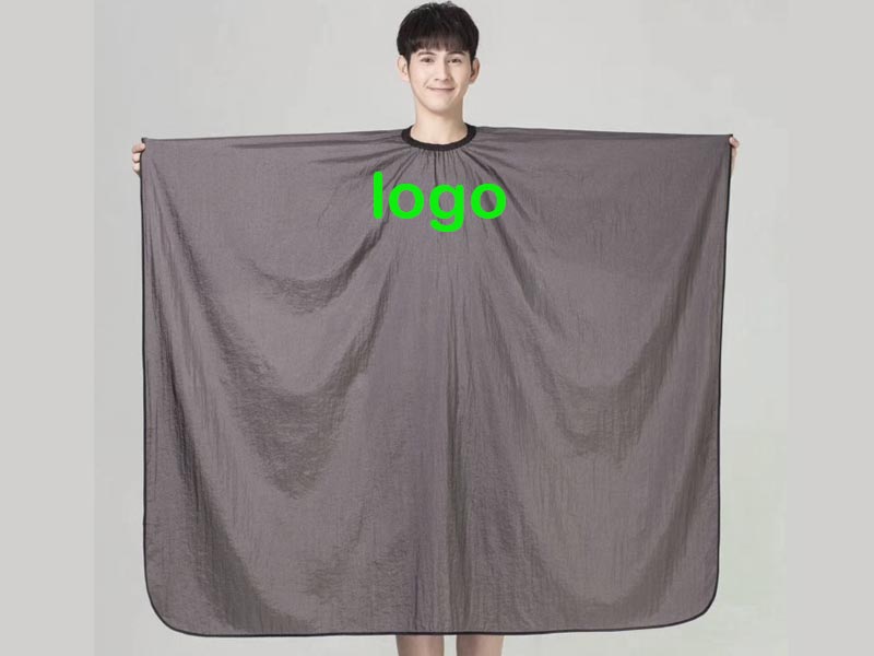 CUSTOM HAIRCUT CAPE with your logo gray
