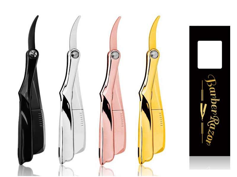 Handled Barber Straight Razor print your logo