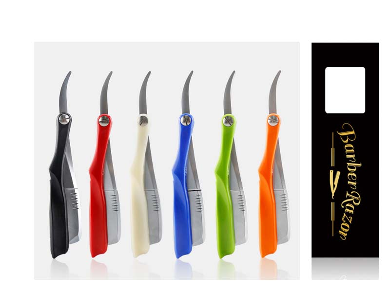 Shaving razor Straight cut throat razor stainless steel handle custom label Barber shavette Men's shaving