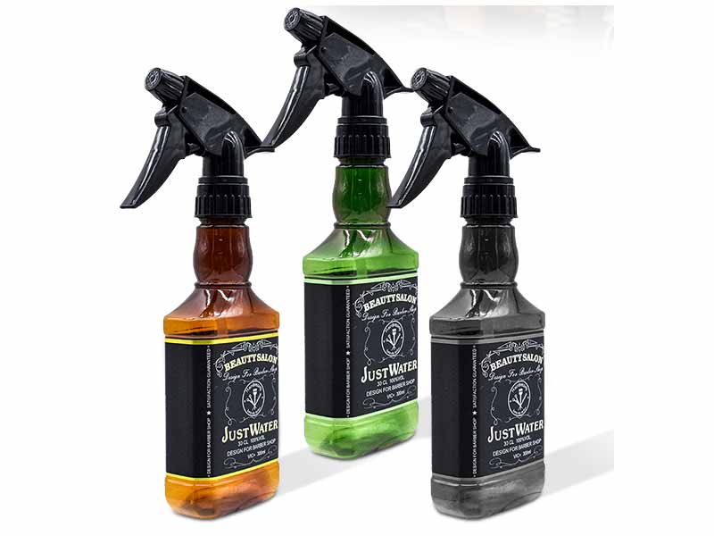 Salon cheap plastic water mist hair spray bottles with adjustable nozzle.