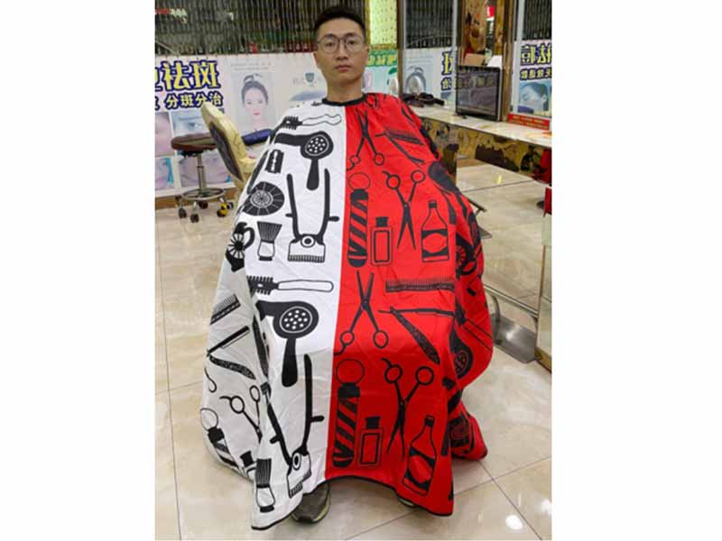 Vintage Tools Cape for Barbers and Stylists (Black)