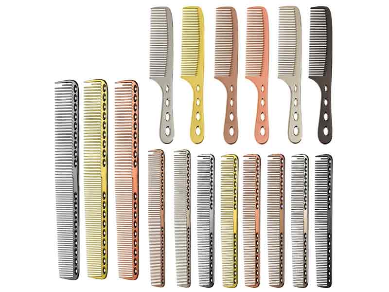 Hairbrush Space Aluminum Hair Comb Professional Hairdressing Combs Hair Cutting Dying Hair Brush Barber Combs Tools Salon