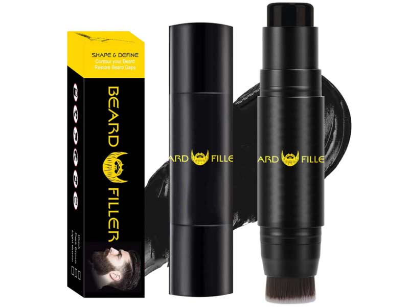 2in1 Beard Filler Stick Natural Look Long Lasting Shape Waterproof Sweat-proof